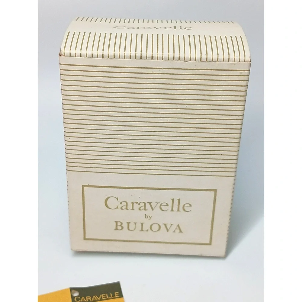 Vintage Caravelle By Bulova EMPTY Watch Box With Tag